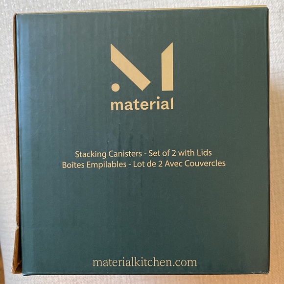 Material Stacking Canisters - Set of 2 with lids - Picture 3 of 5